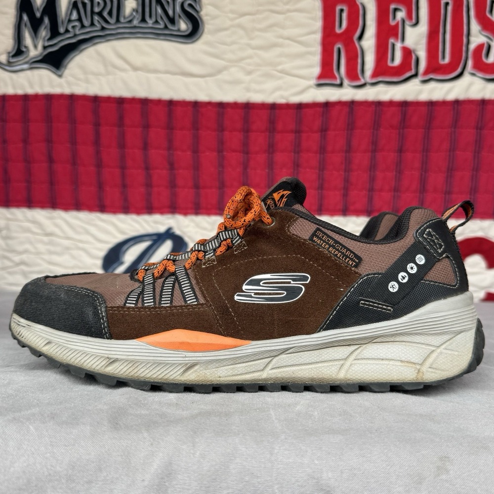 Size 10 - Skechers Equalizer 4.0 Mens Trail Hiking‎ Shoes Brown 237023 BRBK